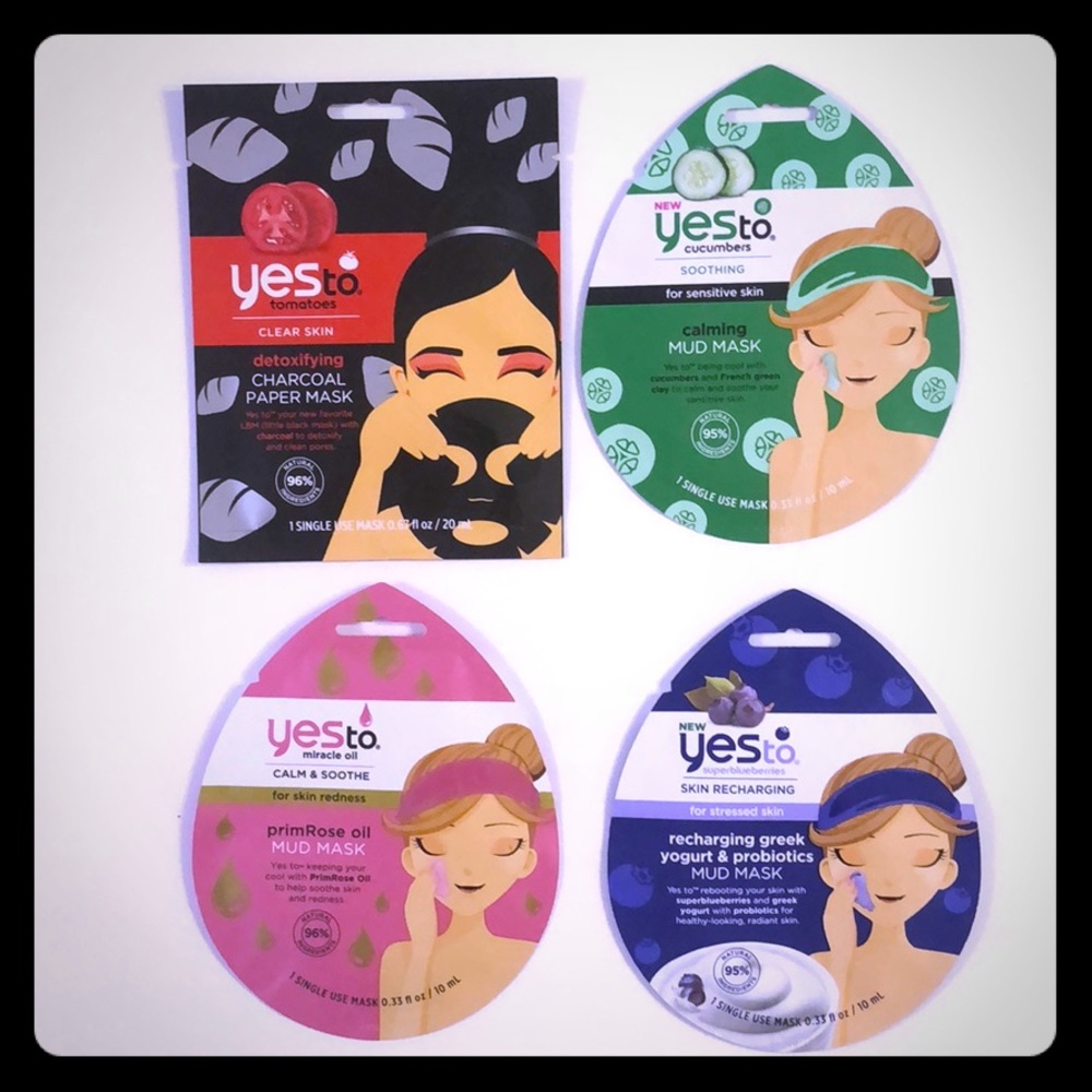 Group of 4 YES To Face Masks